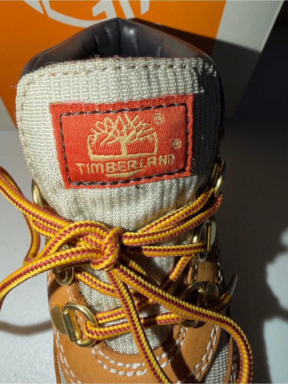 Timberland Kids Tan and Black Lace-Up Hiking Boots
